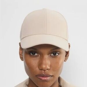 Aritzia Golden by TNA Cream Baseball Hat Classic Minimalist Design